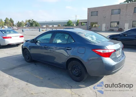2014 Toyota Corolla Le z USA, uszkodzony, nr VIN 2T1BURHE6EC062209